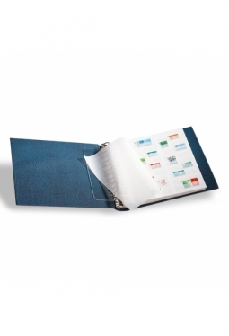 LEUCHTTURM Einsteckblätter, weißer Karton mit 9-Pergamin-Streifen, 5er Pack